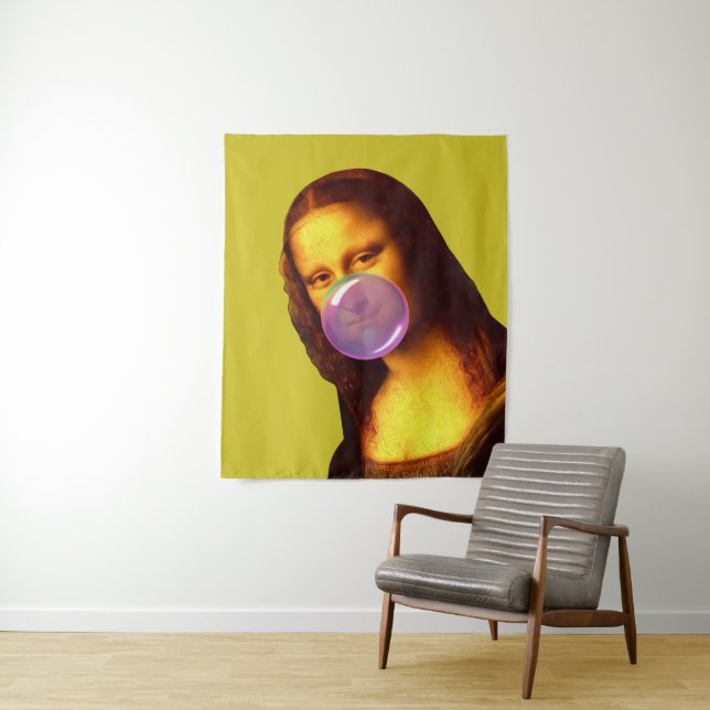 Tapiz Mona Lisa Chicle Bubble (In situ)