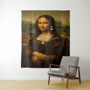 Tapiz Mona Lisa en fabulosos diamantes
