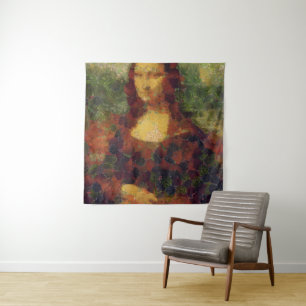 Tapiz Mona Lisa Lettuce Bella Artes Vegan Spoof