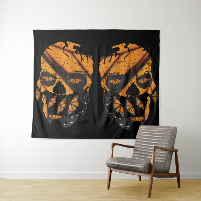Tapiz Monarch Butterfly Skulls (In situ (horizontal))