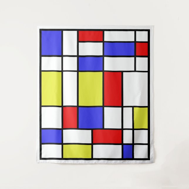 Tapiz Mondrian #59 grande (Anverso)