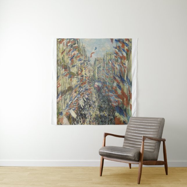 Tapiz Monet 1878 La calle Montorgueil en París (In situ)