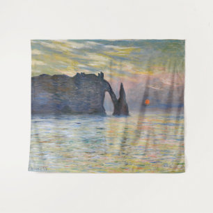 Tapiz Monet - Manneport, acantilado en Etretat, Sunset