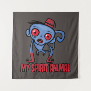 Tapiz Mono Zombie Es Mi Animal Espiritual