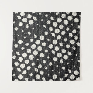 Tapiz Monochrome Broken Dots Brushed Textured Background