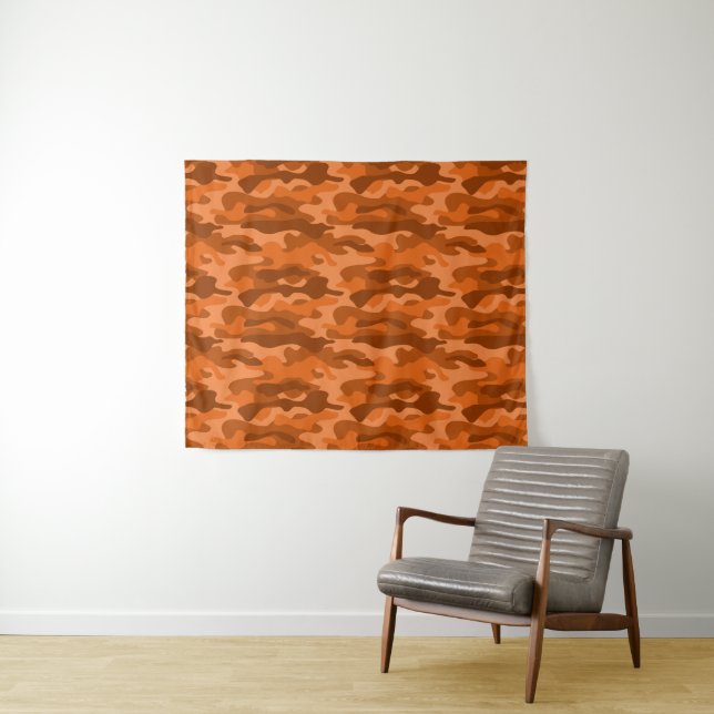 Tapiz Monocolor Camo, Naranja de España (In situ (horizontal))