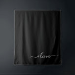 Tapiz Monograma elegante Minimalista blanco negro y mode<br><div class="desc">Presentamos nuestra Colección de Monogramas Modernos Minimalistas en Blanco y Negro: Adopte la simplicidad y la sofisticación con nuestros diseños minimalistas, curados para elevar su estilo sin esfuerzo. Esta colección, elaborada con gran interés para la estética moderna, presenta elegantes diseños en blanco y negro acentuados por monogramas personalizados. Desde papel...</div>