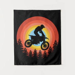 TAPIZ MONTAJE DE LA VINTACIÓN DEL RETORNO DEL MOTOCROSS