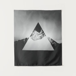 Tapiz Montaña geométrica reflejada en triángulo