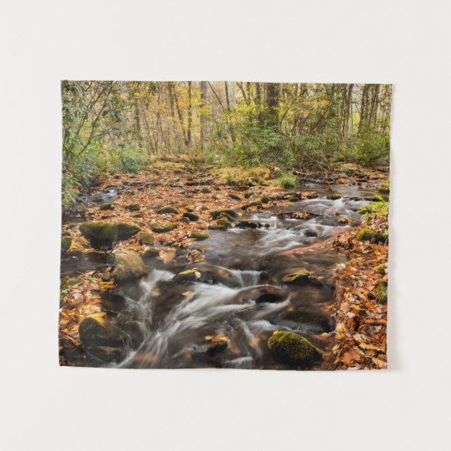 Tapiz Montañas Cataloochee Creek NC Great Smoky (Anverso (horizontal))