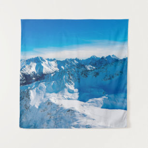 Tapiz Montañas de invierno en las montañas Tatra Zakopan
