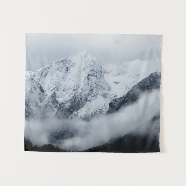 Tapiz Montañas, nubes y niebla (Anverso (horizontal))