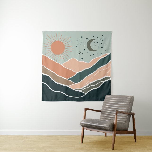 Tapiz Montañas Sun y Moon (In situ)