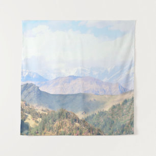 Tapiz Montes Himalaya, agricultura de cielos, asia, aso