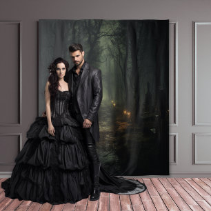 Tapiz Moody Gothic Candlelit Forest Path XLarge