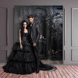 Tapiz Moody Gothic Dark Alter Table & Candles XLarge