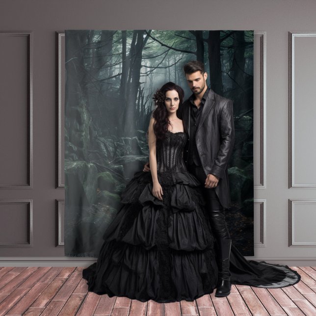 Tapiz Moody Gothic Dark Forest Twilight Rock Path XLarge (Subido por el creador)