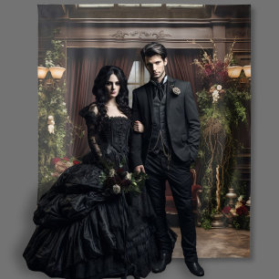 Tapiz Moody Gothic Dark Victorian Burgundy Parlor