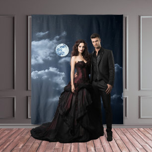 Tapiz Moody Gothic Full Moon & Clouds XLarge