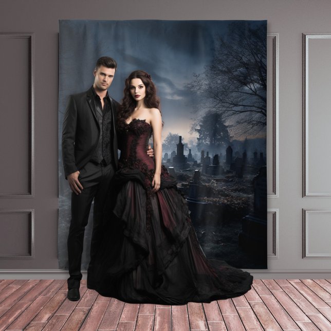 Tapiz Moody Gothic Haunted Moonlit Graveyard XLarge (Subido por el creador)