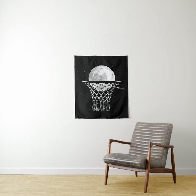 Tapiz Moon de baloncesto (In situ)