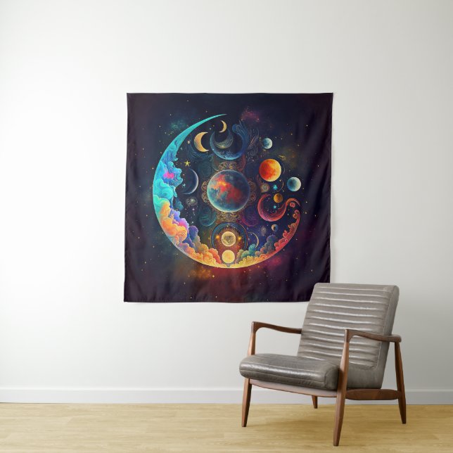 Tapiz Moon Dreams Tapestry (In situ)