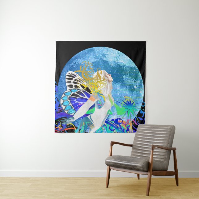 Tapiz Moon Fairy Tapestry (In situ)