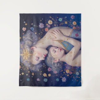 Tapiz Moonlit Mother’s Embrace Tapestry