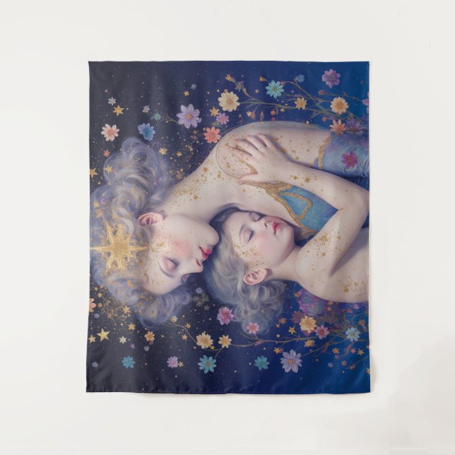 Tapiz Moonlit Mother’s Embrace Tapestry (Anverso)