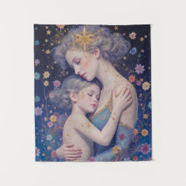 Tapiz Moonlit Mother’s Embrace Tapestry
