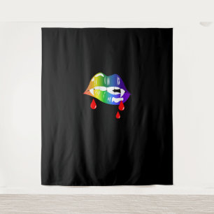 Tapiz Mordaza de vampiros arcoiris - camiseta del Orgull