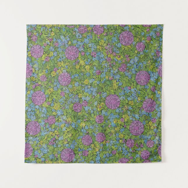 Tapiz Mosaico de flores B (Anverso)