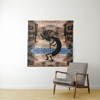 Tapiz Mosaico del desierto del suroeste de Kokopelli 57