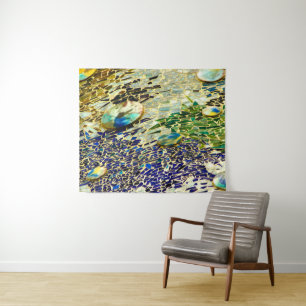 Tapiz Mosaico español verde azul