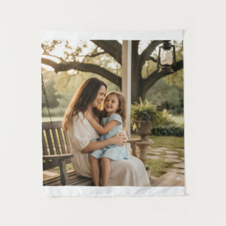 Tapiz Mother daughter love photo mothers day family gift