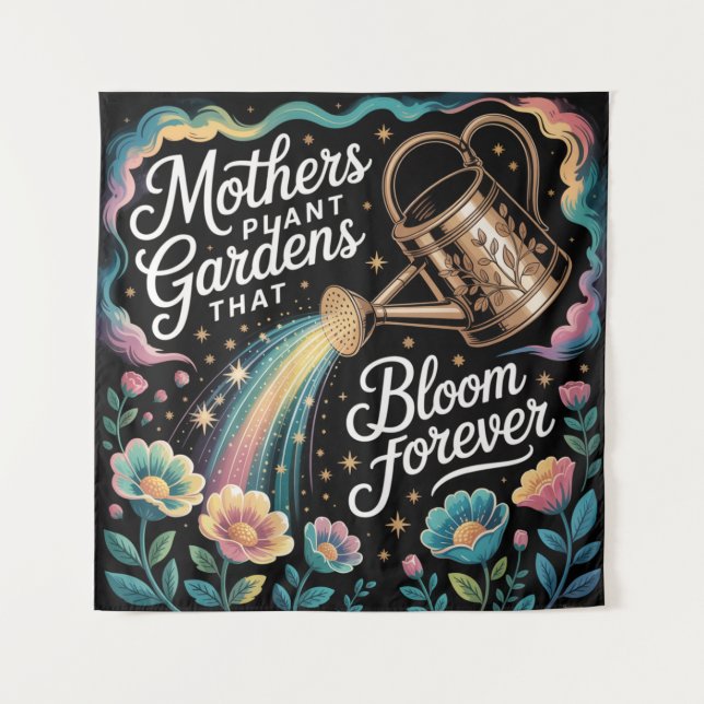 Tapiz Mothers Plant Gardens That Bloom Forever (Anverso)