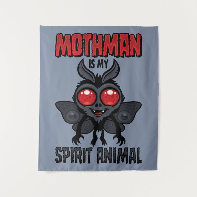 Tapiz Mothman Es Mi Animal Espiritual (Anverso)