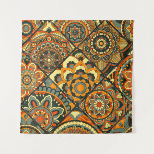 Tapiz Motivos islámicos vintage, decorativos sin costura
