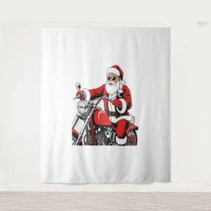 Tapiz Motocicleta de Santa Riding