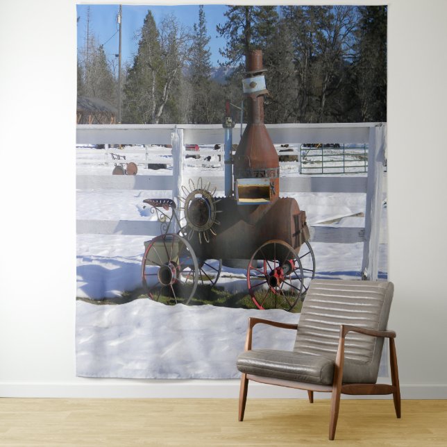 Tapiz Motor de vapor histórico... (In situ)