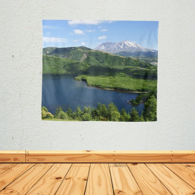 Tapiz Mount St Helens Coldwater Lake Scenic Landscape (In Situ )