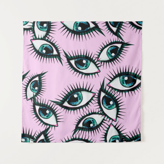 Tapiz Mountain eye. Abstract icon.  (Anverso)