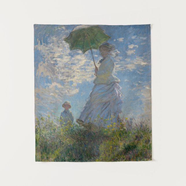 Tapiz Mujer con parasol - Madame Monet y su hijo (Anverso)
