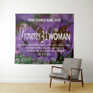 Tapiz MUJER DE PROVERBIOS 31 Iglesia Cristiana