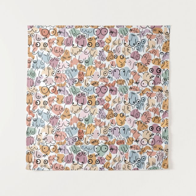 Tapiz mujer divertida feminista (Anverso)