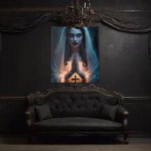 Mujer gótica con crucifijo