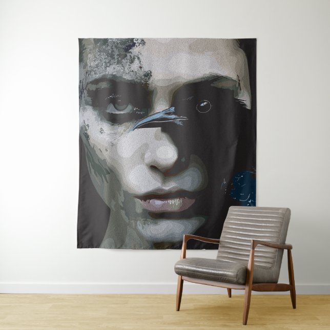 Tapiz Mujer misteriosa con Raven (In situ)