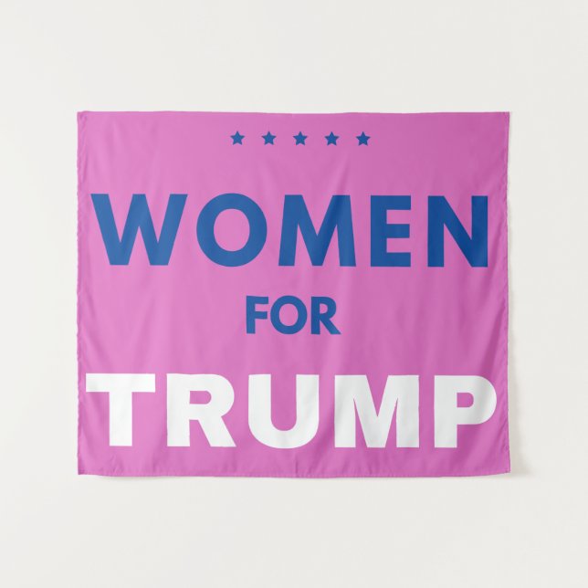 Tapiz Mujeres Por Trump (Anverso (horizontal))