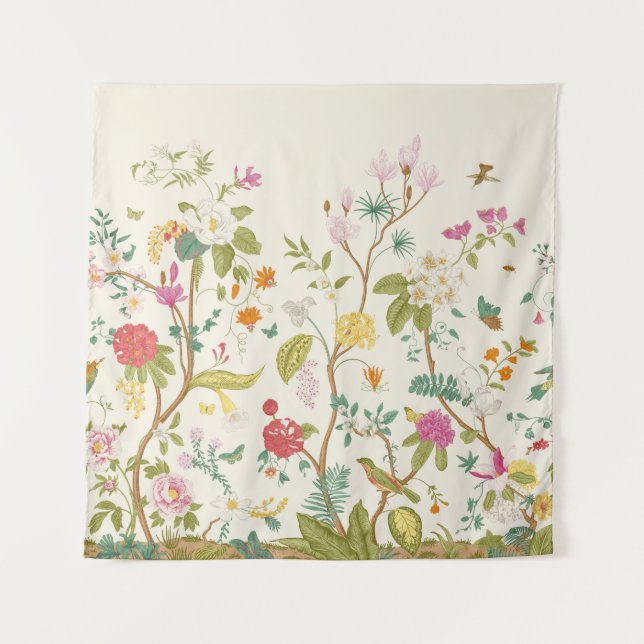 Tapiz Mural. Bloom. Árboles florecientes. Ilustraciones  (Anverso)