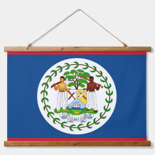 Tapiz mural con bandera de Belice